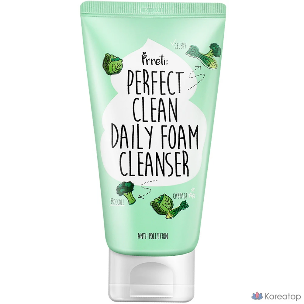 Очищающая пенка Prreti Perfect Clean Daily Foam Cleanser, 150 г, 1 шт.