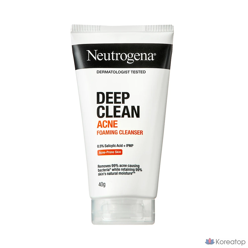 Пенка для умывания Neutrogena Deep Clean Acne Foaming Cleanser, 40 г, 1 шт.