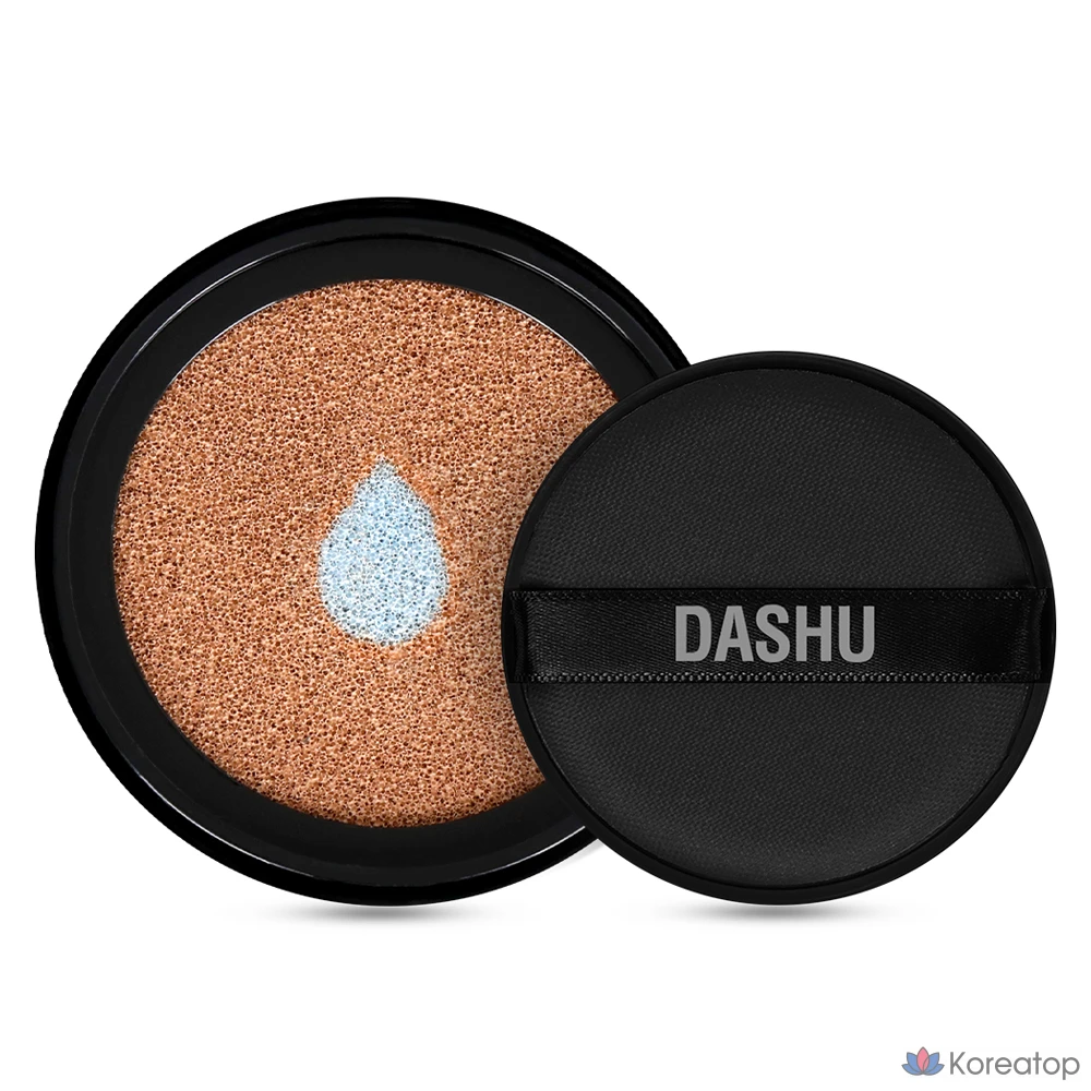 Сменный блок тонального крема DASHU Men's Aqua Matte BB Cushion, 15 г, темно-бежевый, 1 шт.