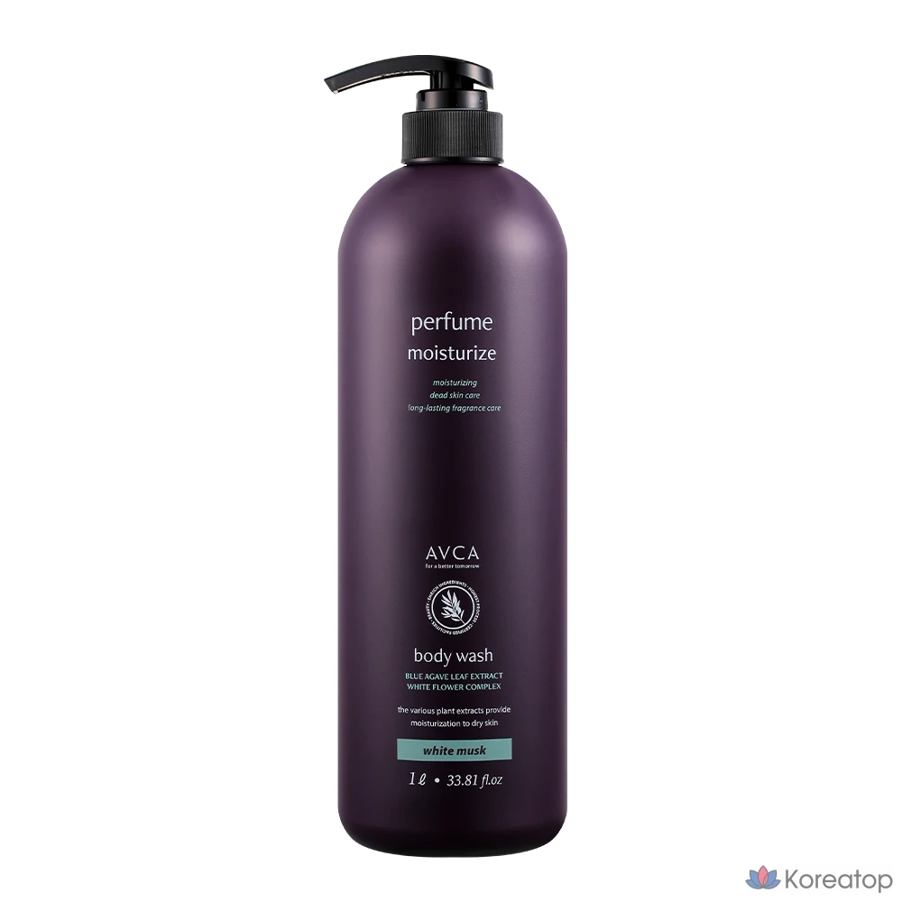 Парфюмированный гель для душа AVCA «Белый мускус», 1 л, 1 шт.