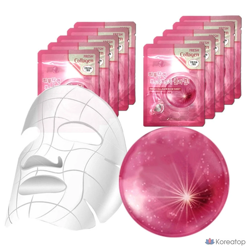 Тканевая маска для лица 3W Clinic Collagen Mask Sheet, 10 шт.