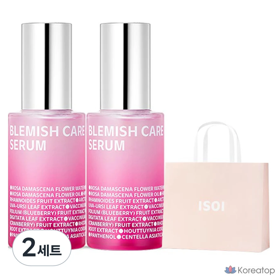 Набор для ухода Isoi Spot Rose Serum 2p + Shopping Bag, 25 мл x 2, 2 шт.