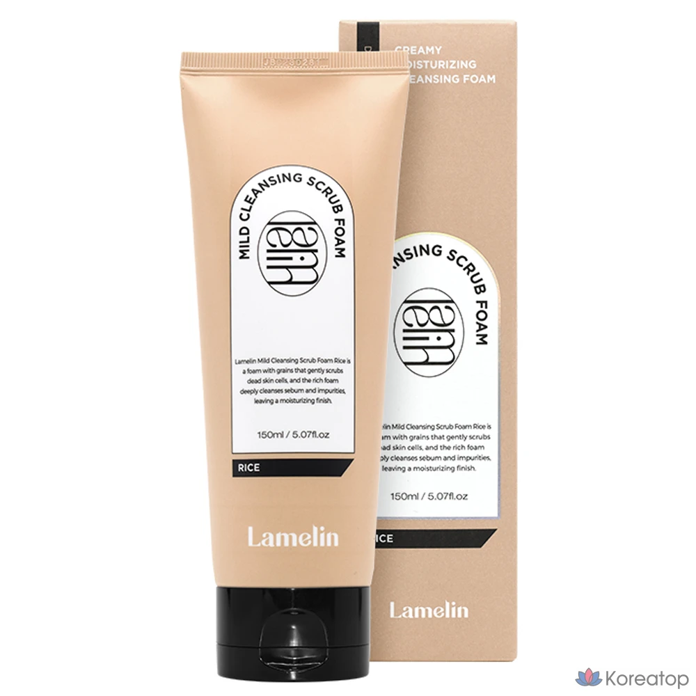 Пенка-скраб для лица Lamelin Mild Cleansing Rice Scrub Foam, 150 мл, 1 шт.