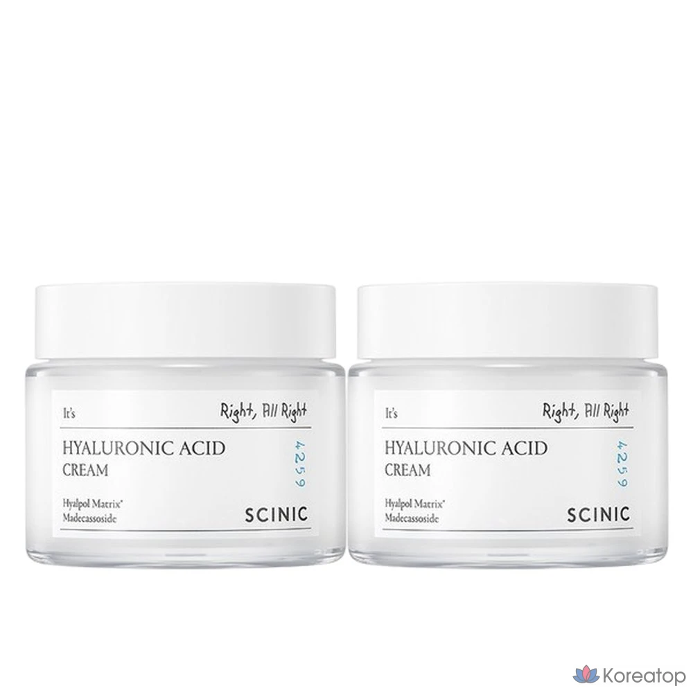 Крем Scinic Hyaluronic Acid Cream, 80 мл, 2 шт.