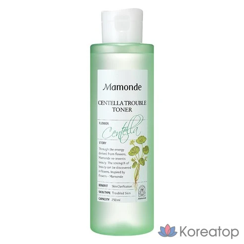 Тонер для проблемной кожи Mamonde Centella Trouble, 250 мл