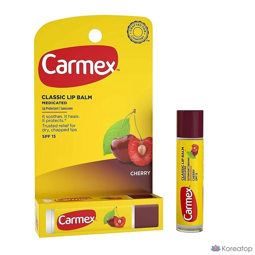 Бальзам для губ Carmex Click-Stick Moisturizing Lip Balm SPF 15 Cherry, 4.3 г, 1 шт.