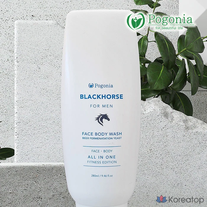 Мужской универсальный гель для умывания Black Horse для лица и тела, 280 мл, 1 шт.