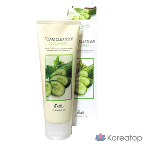 Пенка для умывания Ekel с огурцом, 180 г (180 мл), 1 шт.