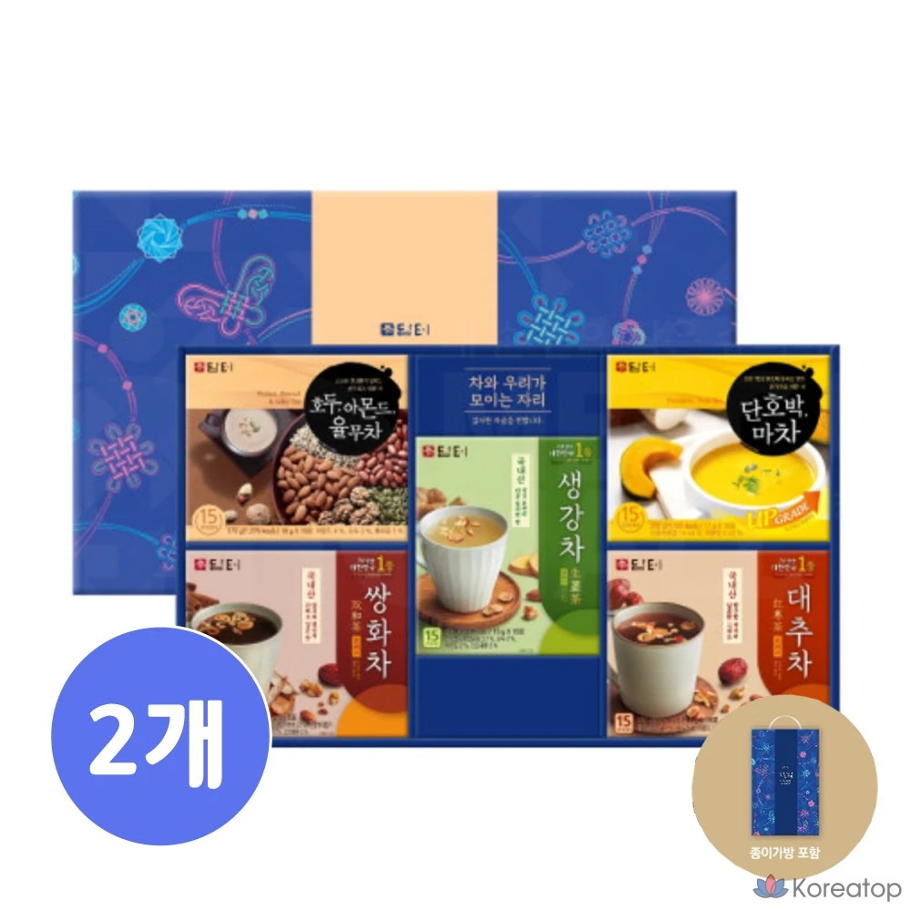 Набор для ухода Damtuh Dajeong Comprehensive Set (5 видов чая), 2 шт.