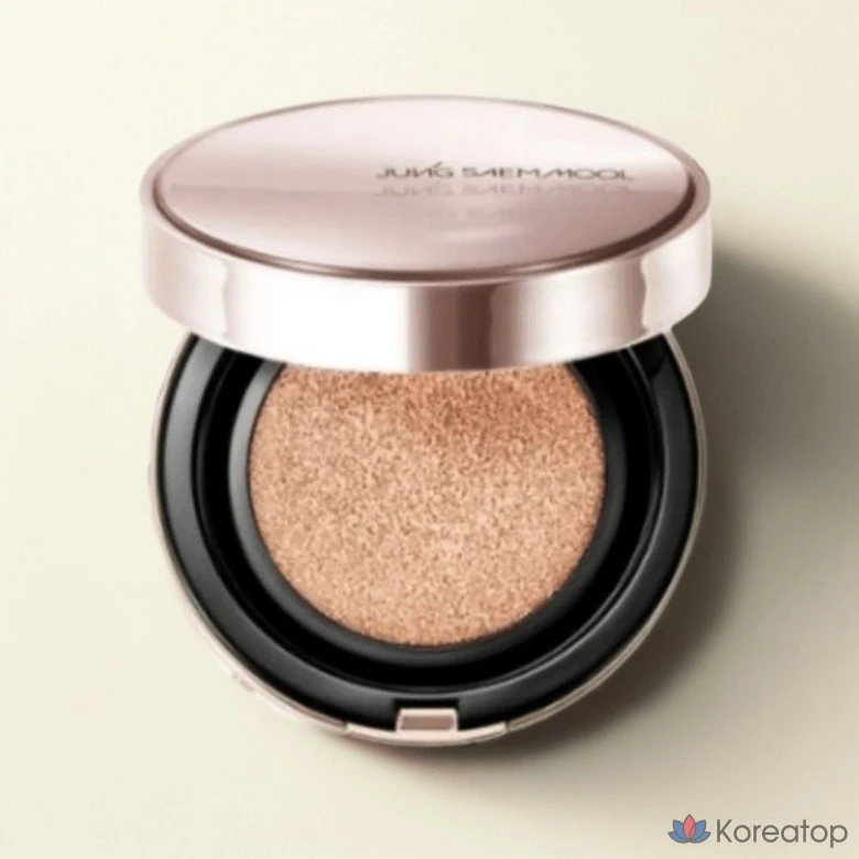 Тональный крем Jung Saem Mool Masterclass Radiant Cushion (основной продукт + сменный блок 15 г, ваниль N2, увлажняющее покрытие), 1 шт.
