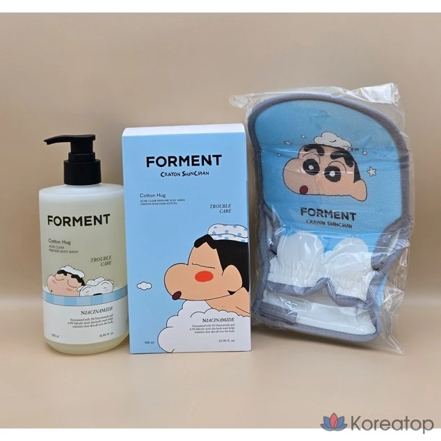 Гель для душа Forment Acne Clear с ароматом карандаша для тела, издание Shin-chan, 1 шт., 500 мл
