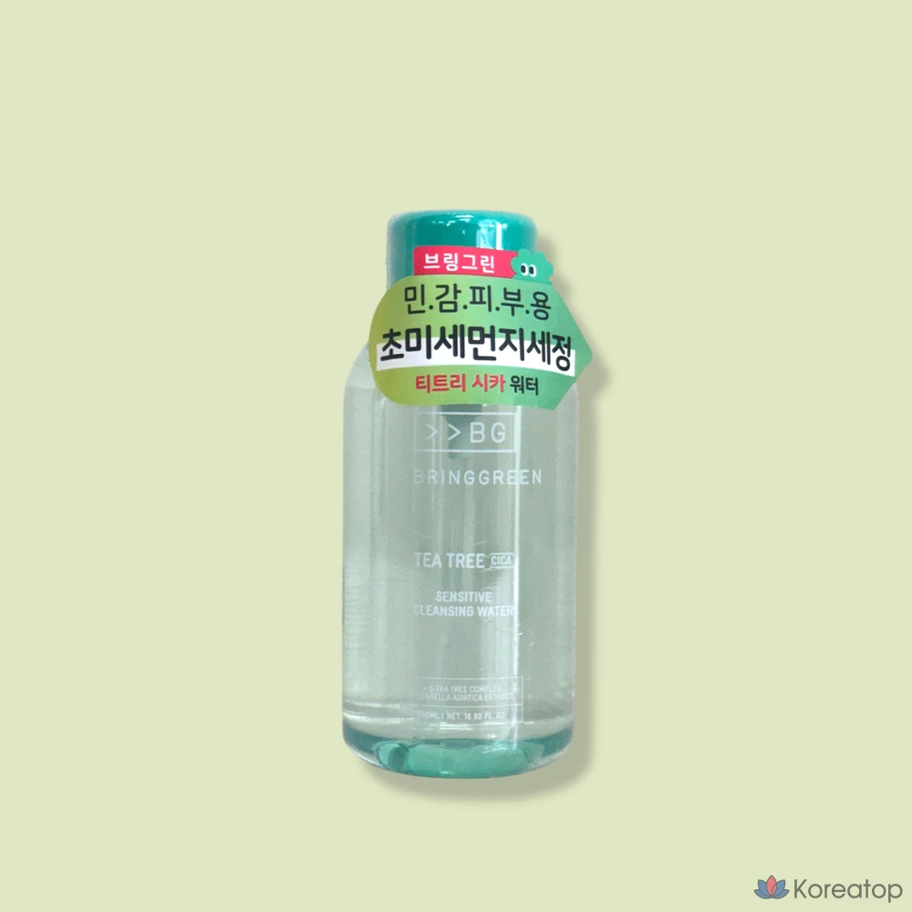 Очищающая вода для лица Bring Green Tea Tree Cica Sensitive Cleansing Water, 500 мл, 1 шт.