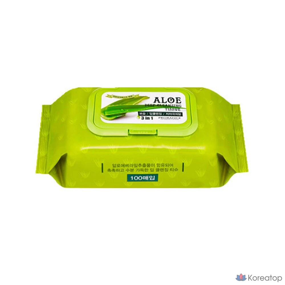 Салфетки для глубокого очищения кожи Prolance с алоэ вера, 100 листов, 1 упаковка