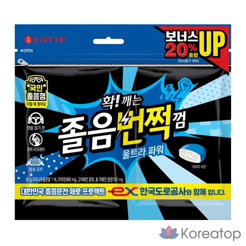 Жевательная резинка для сна Lotte Wellfood Sleepy Gum Ultra Power