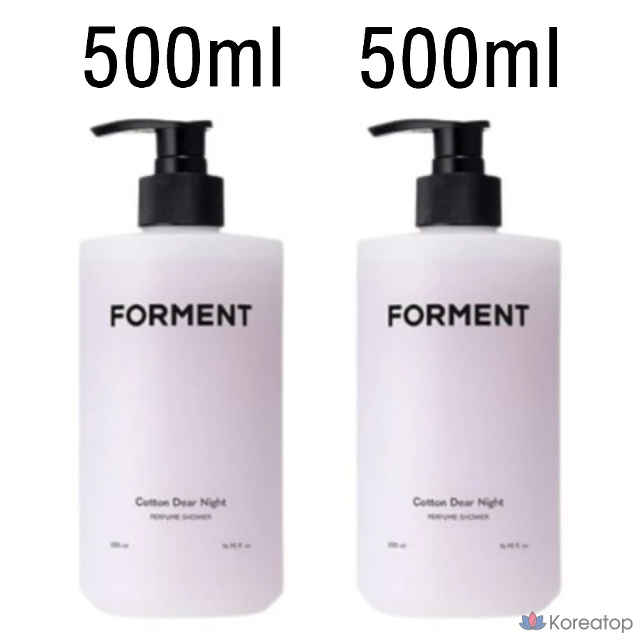 Парфюмированный душ для мужчин Forment All-in-One Cotton Dear Night, 500 мл, 1000 мл, 1 шт.