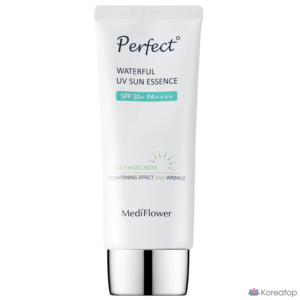 Солнцезащитный крем-эссенция MediFlower Perfect Waterful UV Sun Essence SPF 50+ PA++++, 50 мл, 1 шт.