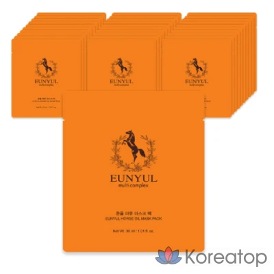 Тканевая маска для лица Eunyul Horse Oil Mask, 30 мл, 60 шт.