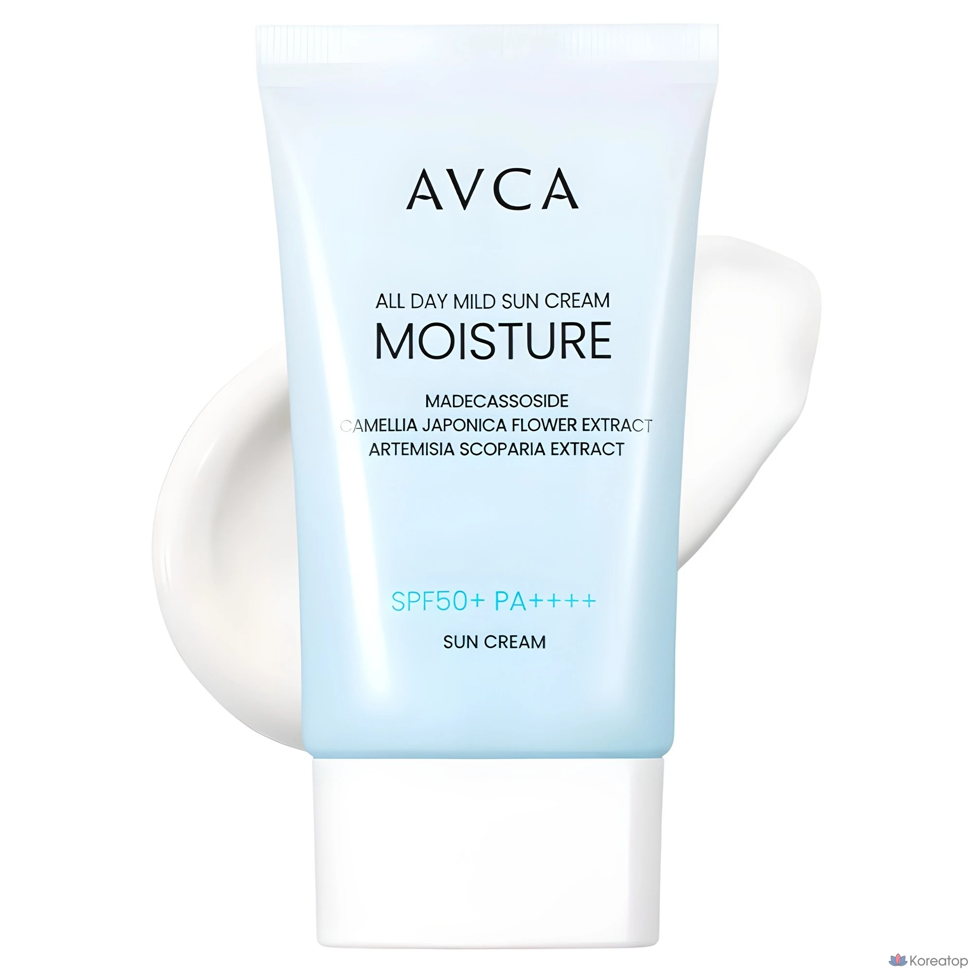 Солнцезащитный крем AVCA All Day Mild Moisture Sunscreen SPF50+ PA++++, 35 мл, 1 шт.