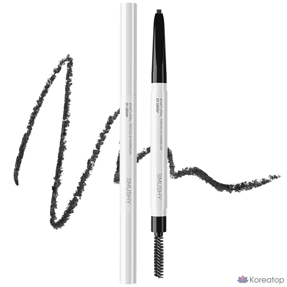 Татуаж бровей Rokkiss Smush Natural, 1 шт., серый.