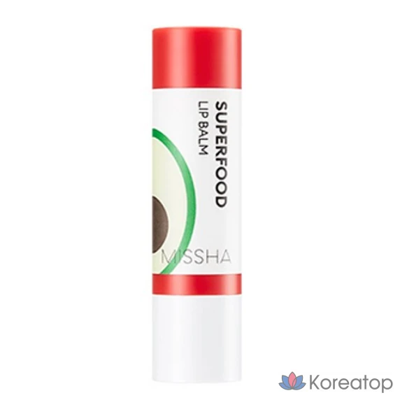 Увлажняющий бальзам для губ Missha Superfood с авокадо, 3,2 г, 1 шт.