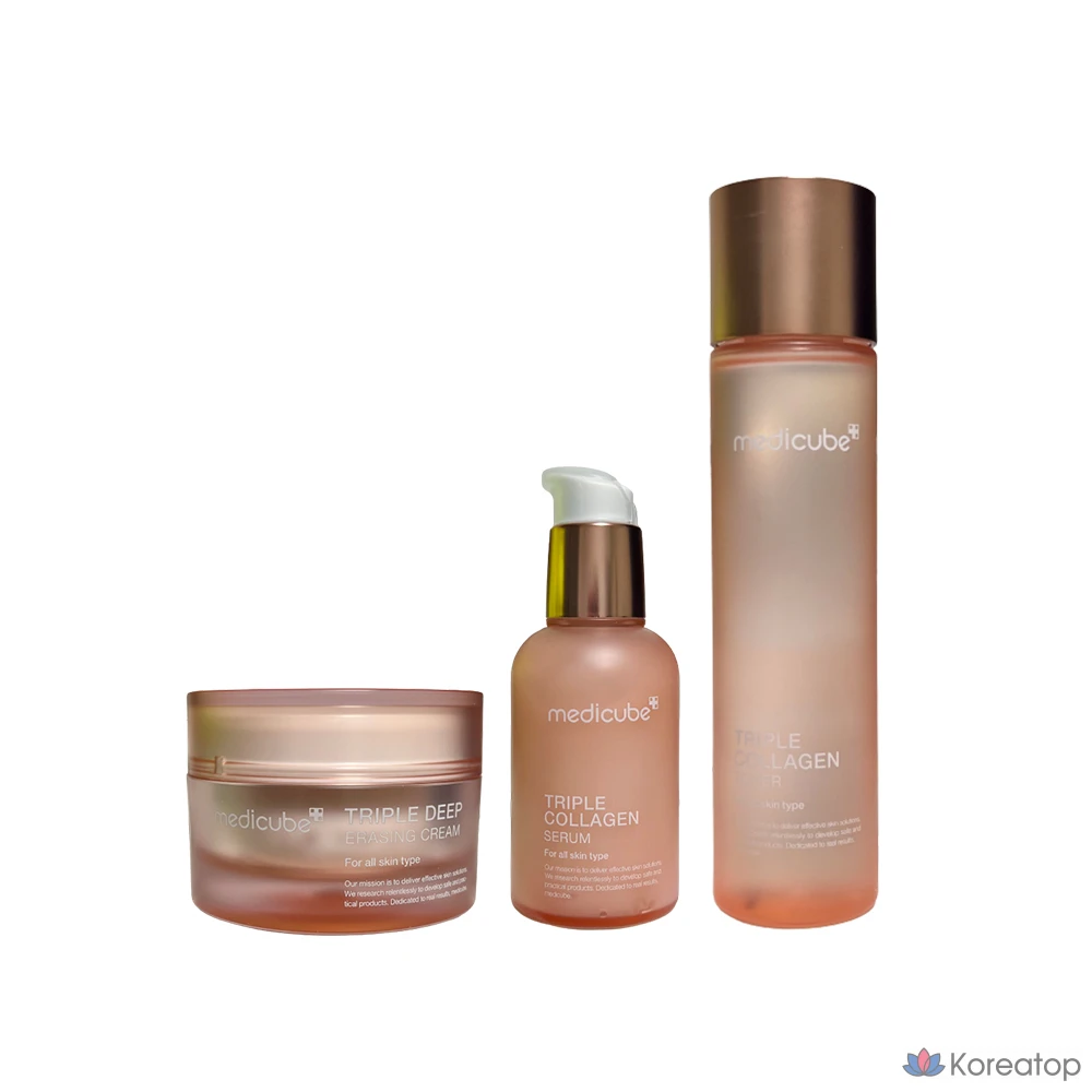 Набор Medicube Collagen из 3 предметов: тоник, сыворотка и крем, 1 шт.