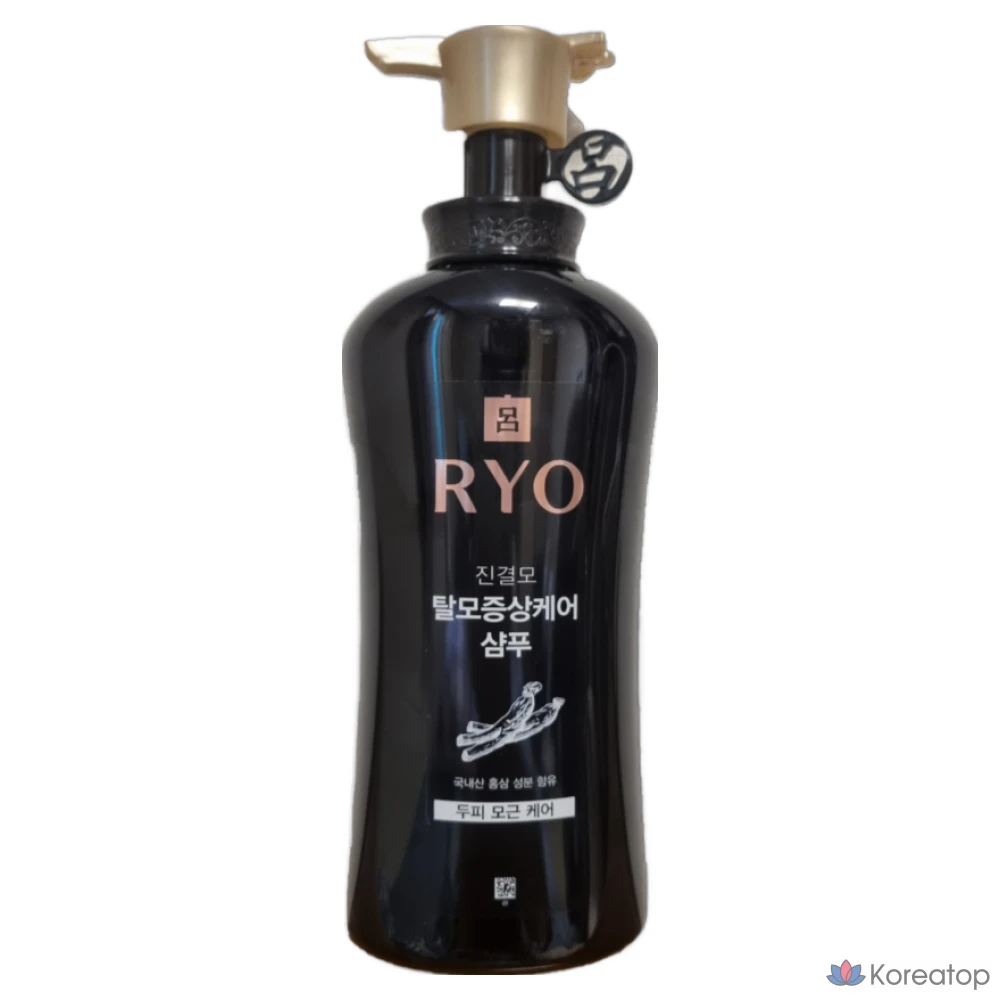 Шампунь Ryeo Jingyeolmo для ухода за волосами при выпадении, 490 мл, 1 флакон.