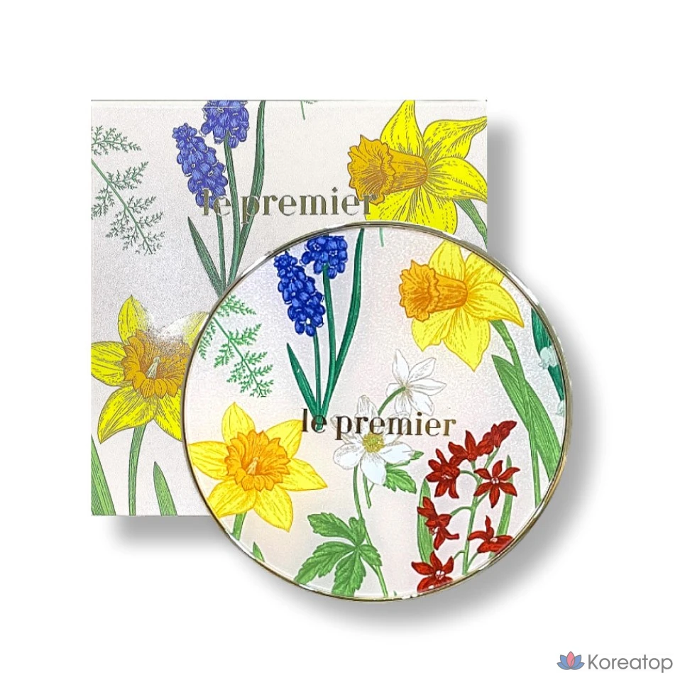 Enprani Le Premier Essence Drop Cover Pact 15 г + сменный блок 15 г, светло-бежевый, № 21, 1 шт.