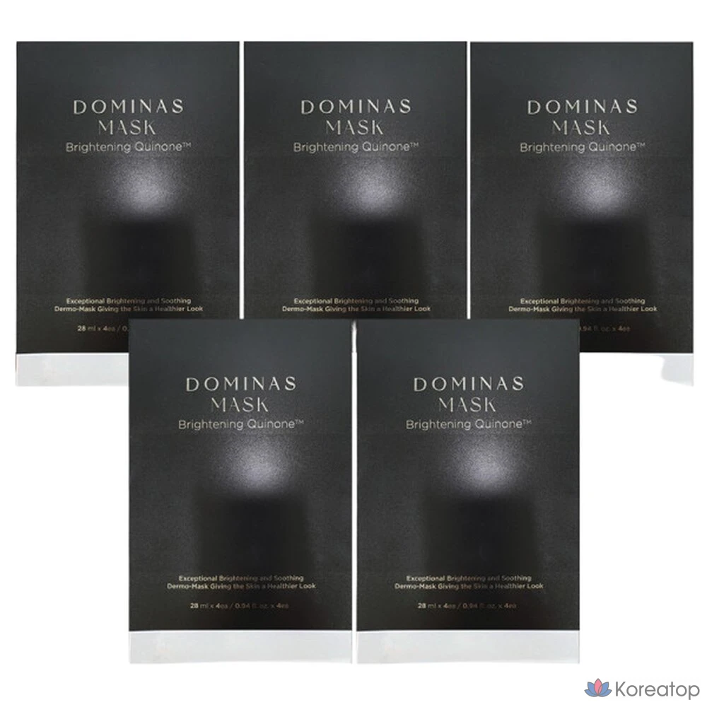 Тканевая маска для лица Dominas Mask Pack Brightening, 28 мл x 20 шт., 1 шт.