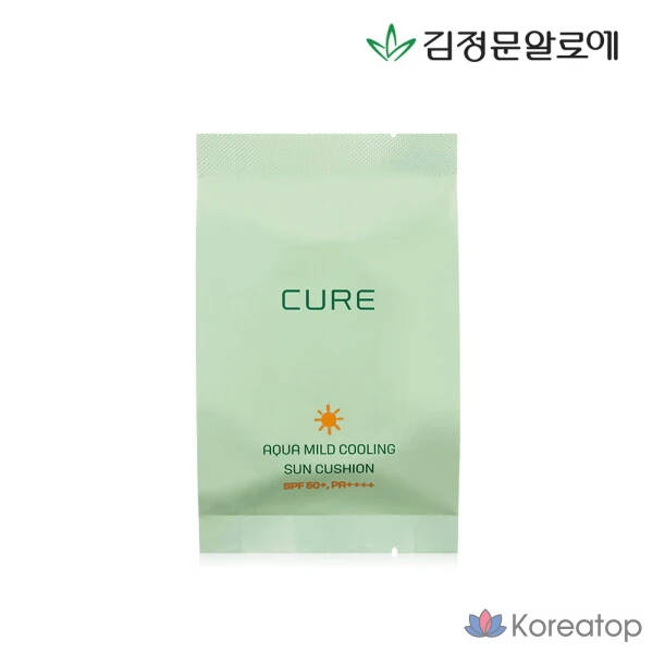 Солнцезащитный кушон KIM JEONG MOON Aloe Cure Aqua Mild Cooling Sun Cushion Refill Season 3, 25 г, 1 шт.