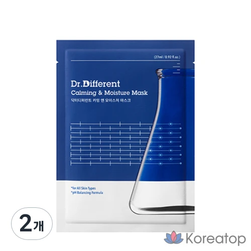 Тканевая маска для лица Dr. Different Calming and Moisture Mask Sheet, 2 шт.