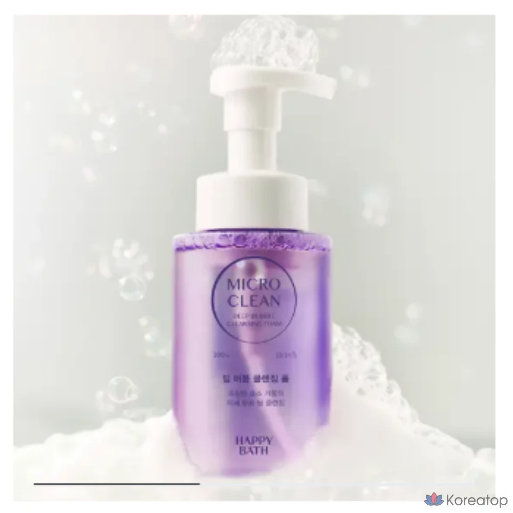 Очищающая пена Happy Bath Micro Clean Deep Bubble Cleansing Foam, 300 мл, 1 шт.