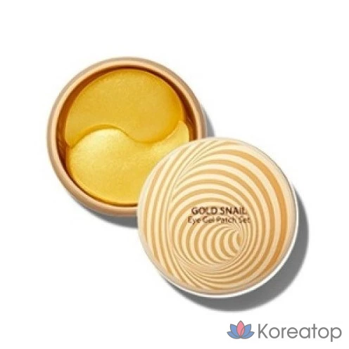 Патчи для глаз The Saem Gold Snail Eye Gel Patch, 120 г, 60 шт.