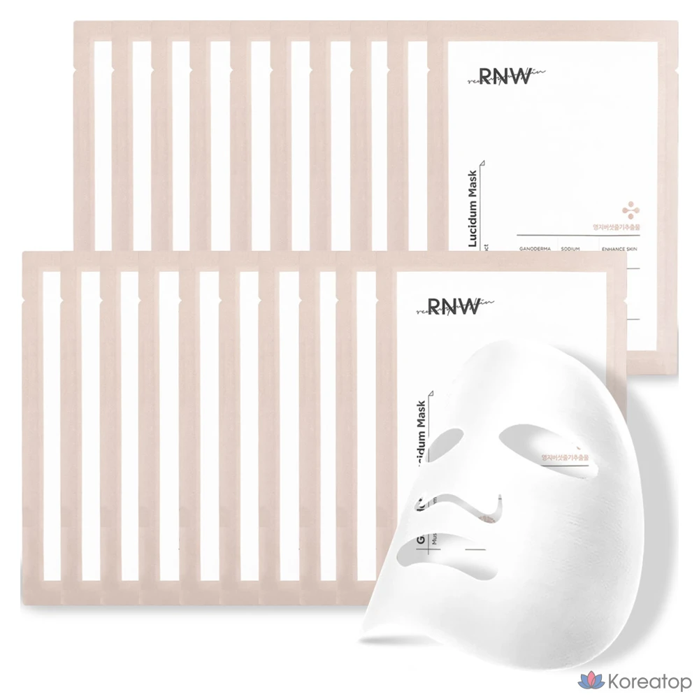 Тканевая маска для лица RNW Genoderma Lucidum Mask, 33 мл, 10 шт.