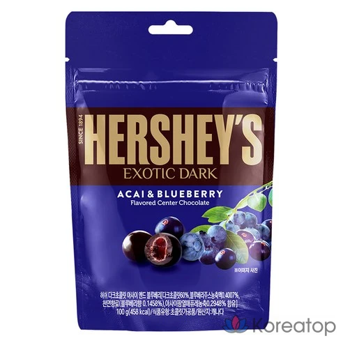 Темный шоколад с асаи и черникой Hershey&#039;s