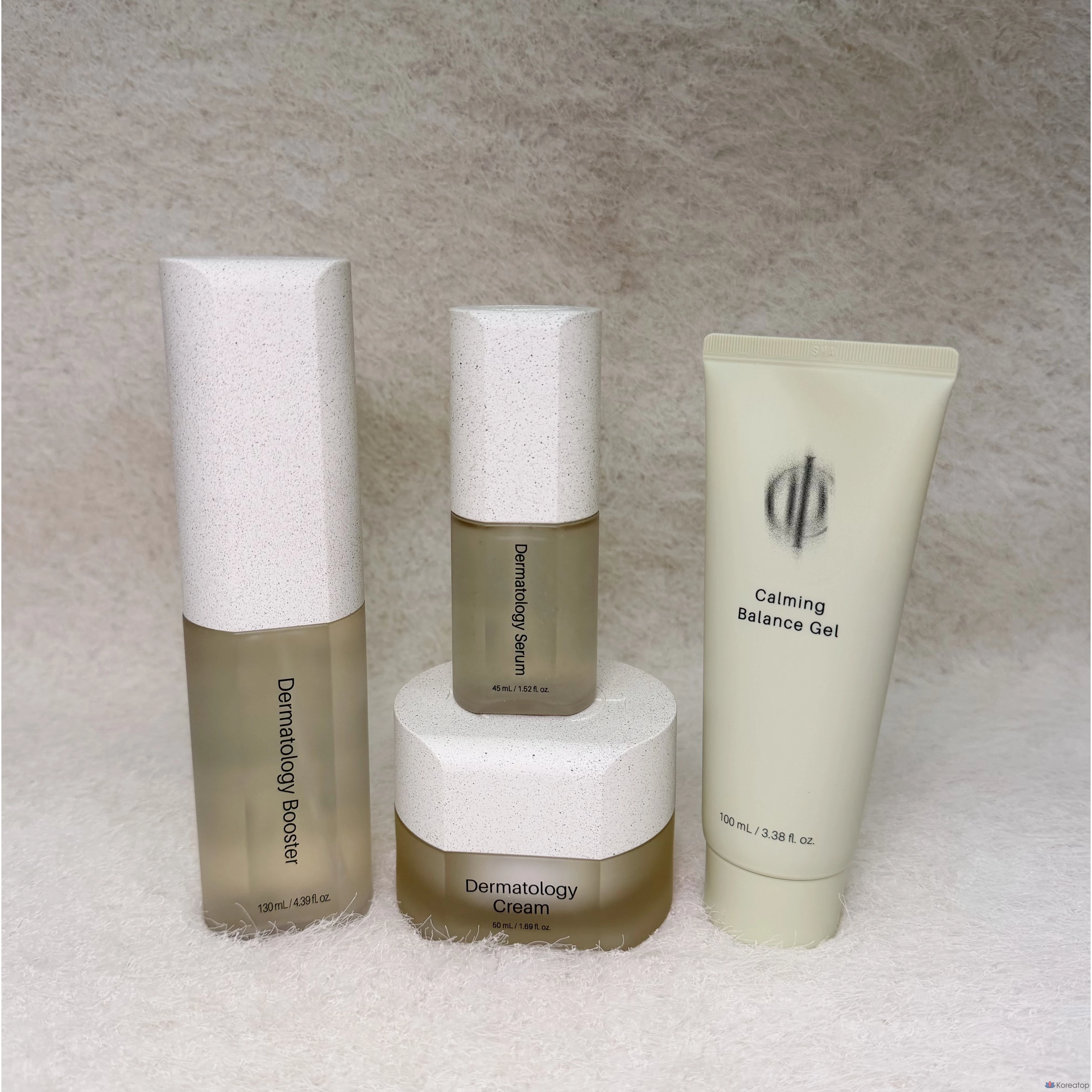 Базовый набор Incellderm из 4 предметов: сыворотка-бустер, крем, успокаивающий гель, 4 комплекта