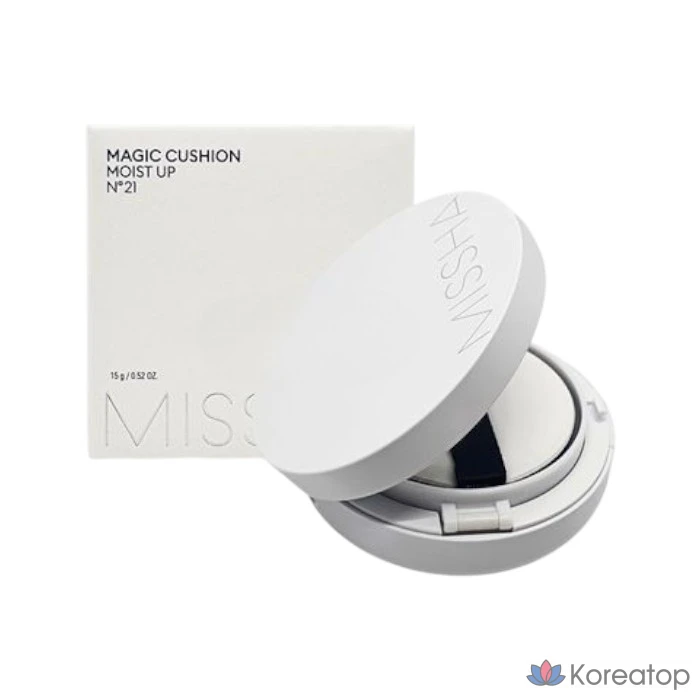 Кушон Missha Magic Cushion Moisture Up SPF50+/PA+++, оттенок 21, 15 г, 1 шт.