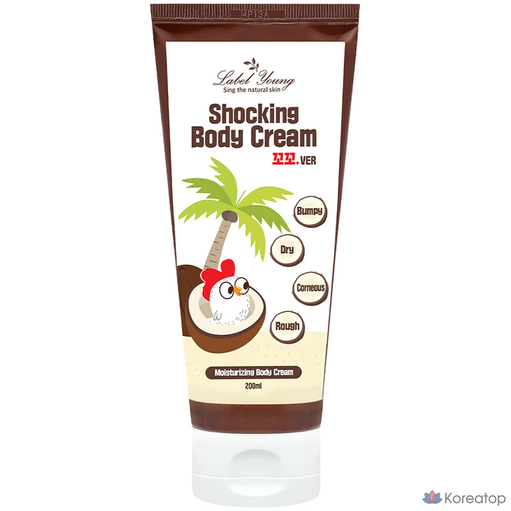 Крем для тела Label Young Shocking, кокосовая версия, фруктовый аромат, 1 шт., 200 г