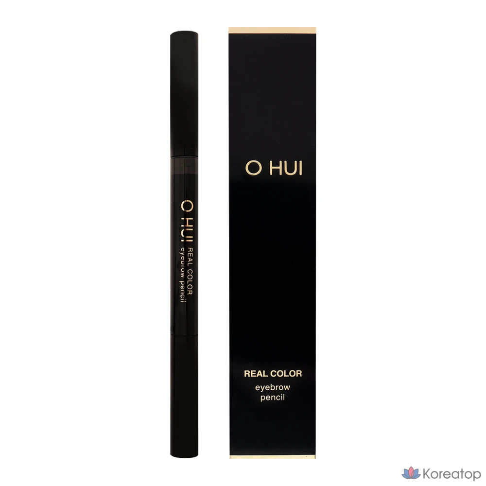 Карандаш для бровей Ohui Real Color Eyebrow Auto Pencil № 01, натуральный коричневый, 1 шт.
