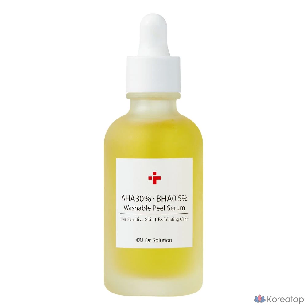 Пилинг CUSKIN Dr. Solution AHA 30 BHA 0.5 Washable Peel Serum, 50 г, 1 шт.