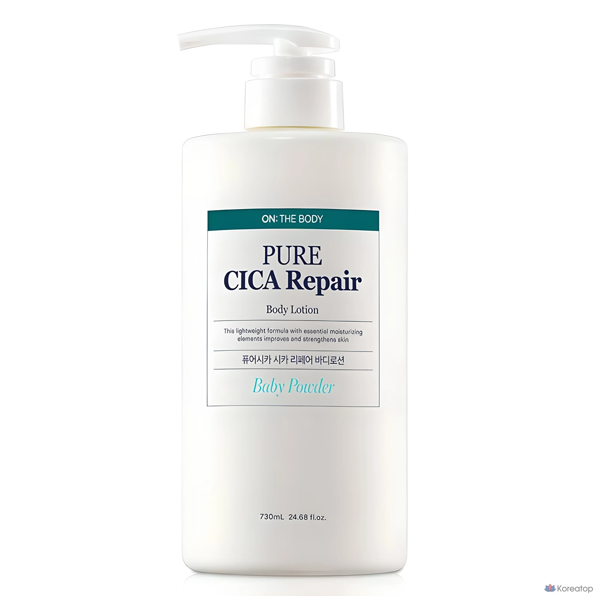 Лосьон для тела On the Body Pure Derma с ароматом детской присыпки, 730 мл, 1 шт.