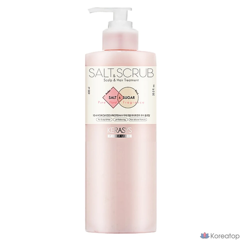 Триатмент KeraSys Salt Scrub Pure Floral, 600 мл, 1 шт.