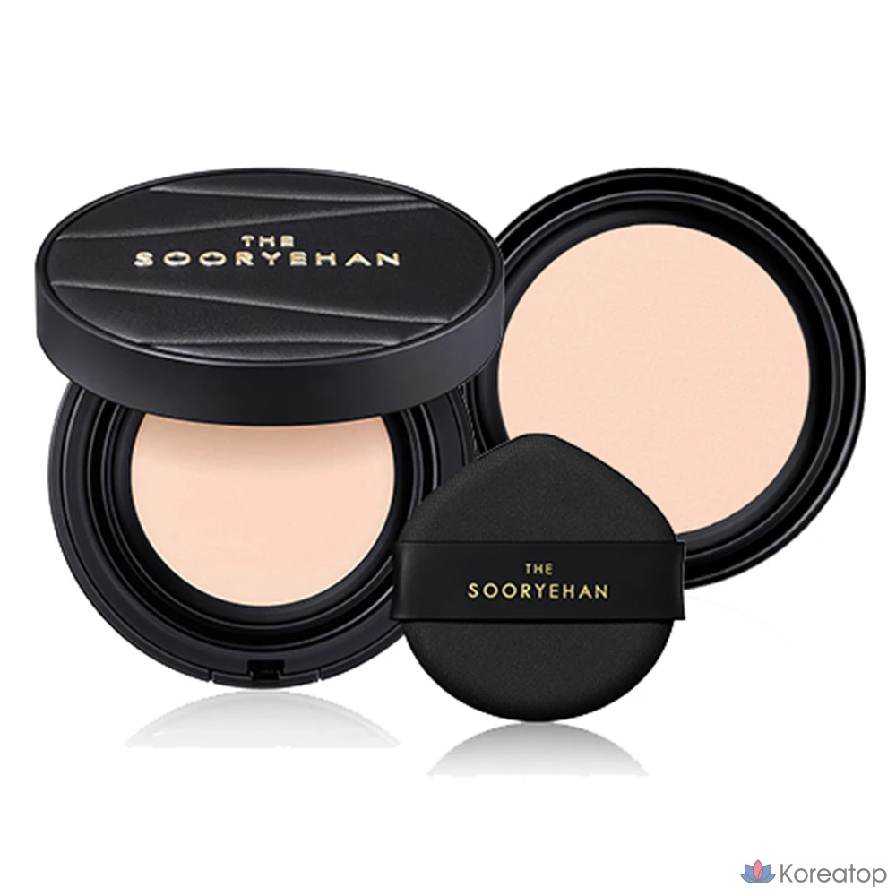 Sooryehan The Black Tension Fit Mesh Cushion, 13 г + сменный блок 13 г, 1 упаковка, оттенок 21