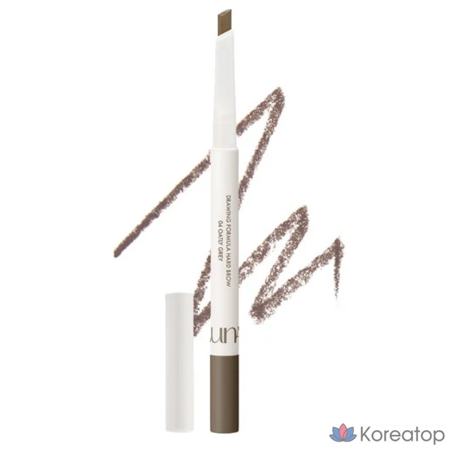 Карандаш для бровей Luna Drawing Formula Hard Eyebrow Auto Pencil 0.3g, 04 Oatly Gray (Gray Brown), 1 шт.