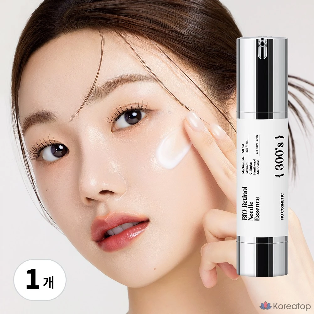 NU Bio Retinol Needle Essence 300 Shots Skin Texture Improvement &amp; Pore Minimizing &amp; Stem Cell Culture Solution, 50ml, 1 шт.