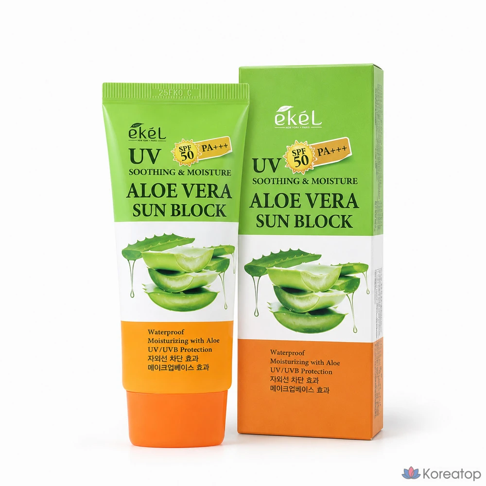 Солнцезащитный крем Ekel Aloe Sunblock Soothing Moisture Daily, 70 мл, 1 шт.