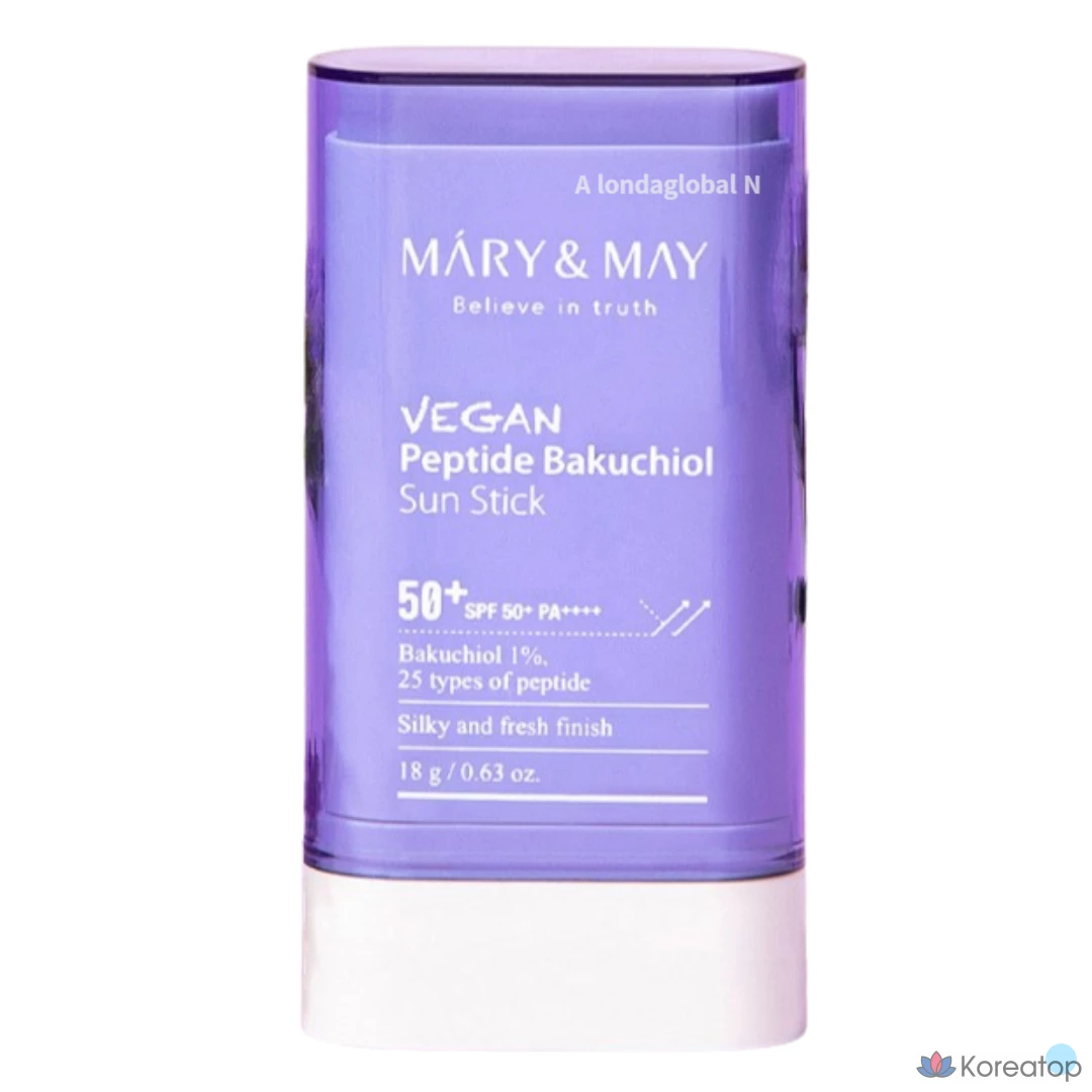 Солнцезащитный стик Mary&May Peptide Bakuchiol Sun Stick SPF50+ PA++++, 18 мл, 1 шт.