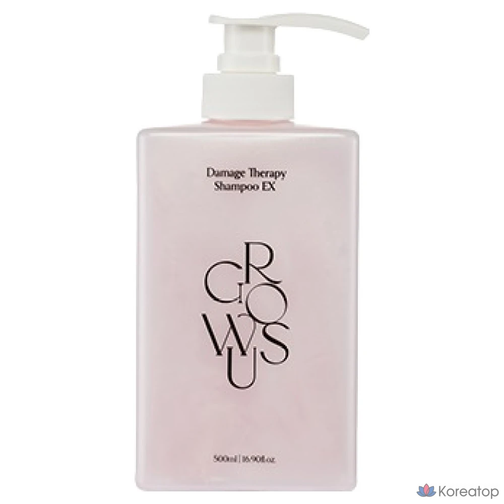 Шампунь Growus Damage Therapy с ароматом розы, 500 мл, 1 упаковка.