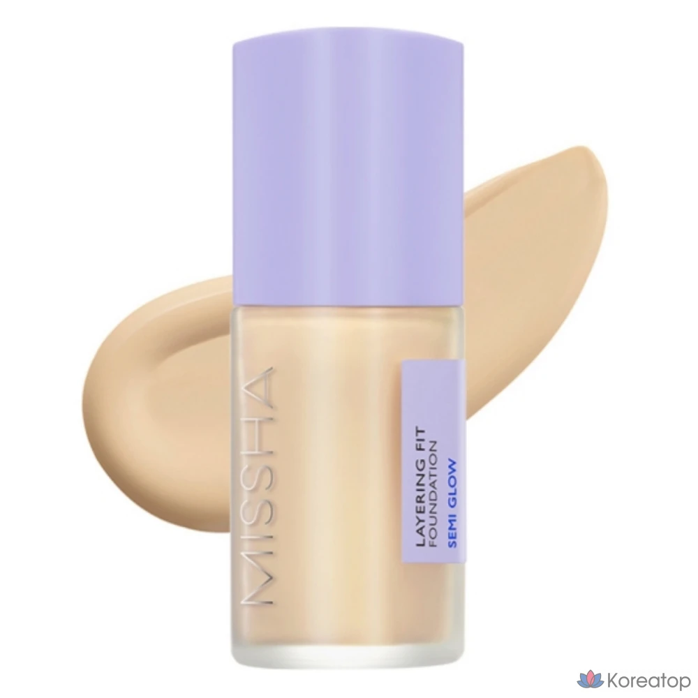 Тональная основа Missha Layering Fit Semi Glow Foundation, оттенок 23 Sand, 35 мл, 1 шт.