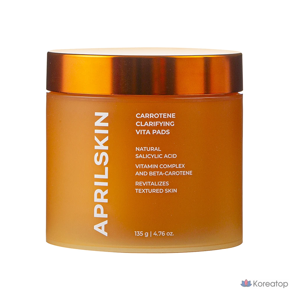 Пэды для лица APRILSKIN Carotene Clarifying Vita Pad, 135 г, 60 шт.