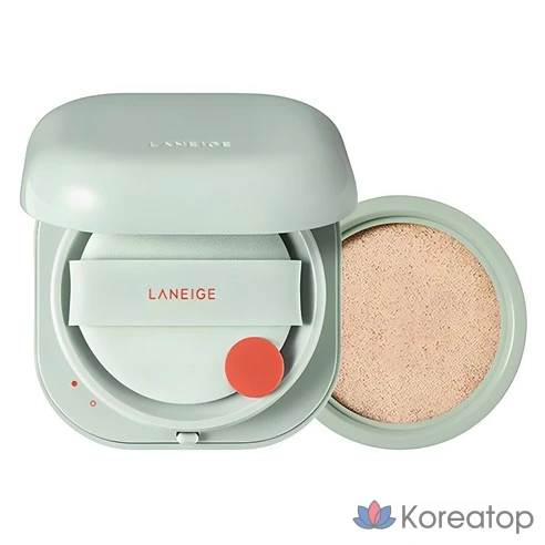 LANEIGE NEO CUSHION MATTE + REFILL / Премиальный матирующий кушон с защитой SPF 42PA++ ТОН 21N BEIGE  15 г + набор для заправки 15 г, 21N1 Бежевый